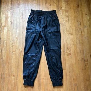 Calia faux leather joggers (high waisted)